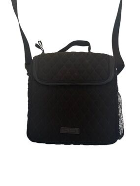 Vera Bradley Quilted Black Crossbody Lunch Bag